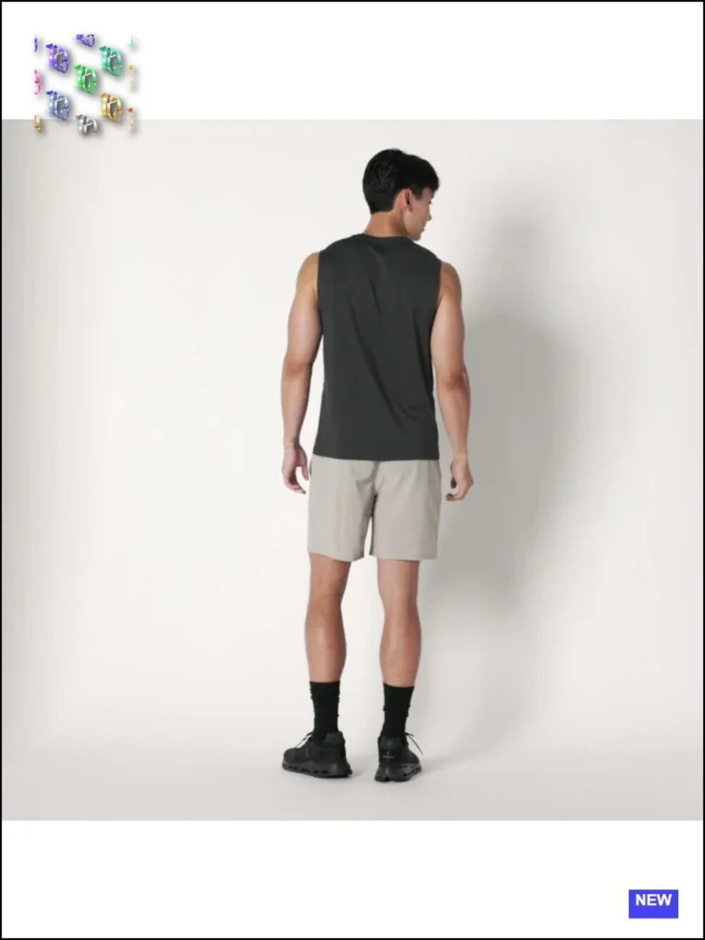 Men's Athletic Performance Stretch Woven Gym Shorts 6